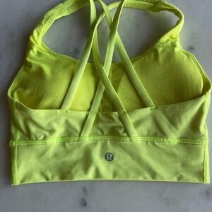 lululemon athletica Vibrant Yellow Strappy Sports Bra 4